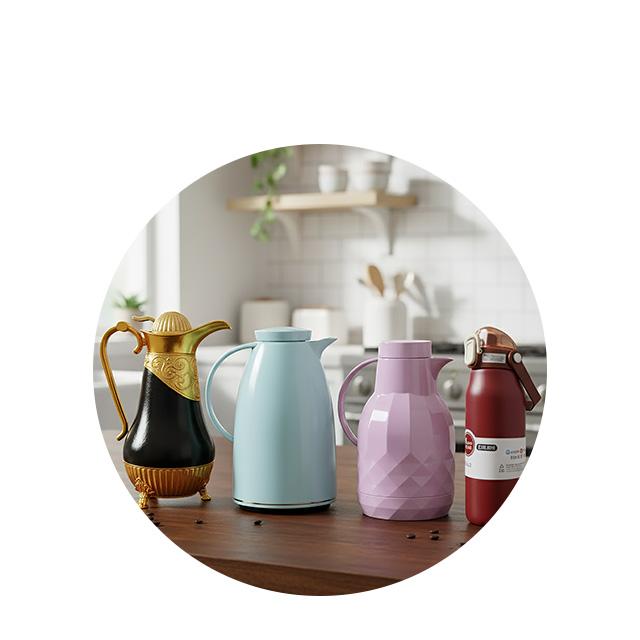 Flask, Hotpot & Bowl